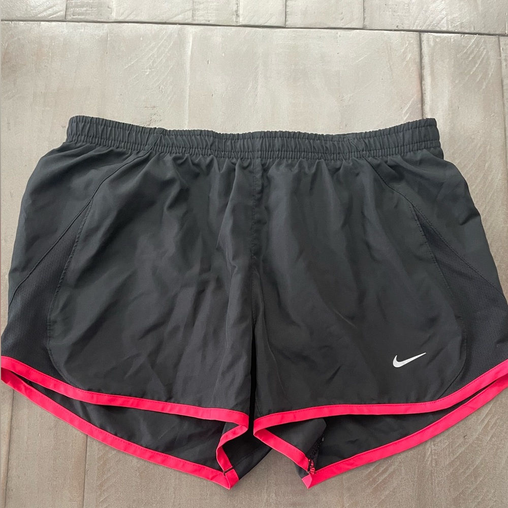 Nike Women's Black and Red Shorts